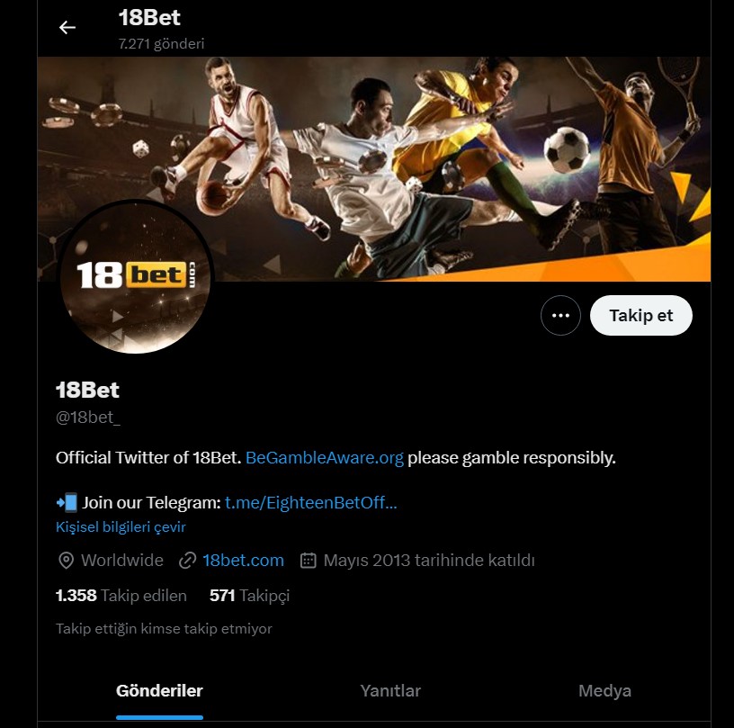 18bet Twitter